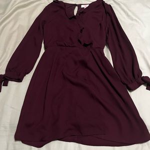 gb girls maroon dress